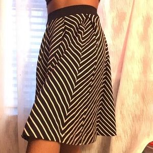 Philosophy Striped Skater Skirt